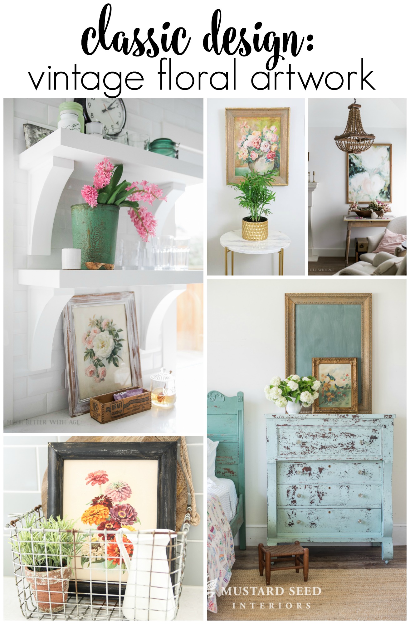 Vintage Floral Artwork that Has Me Swooning!
