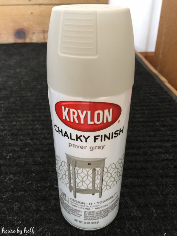 A can of the chalky finish spray paint.
