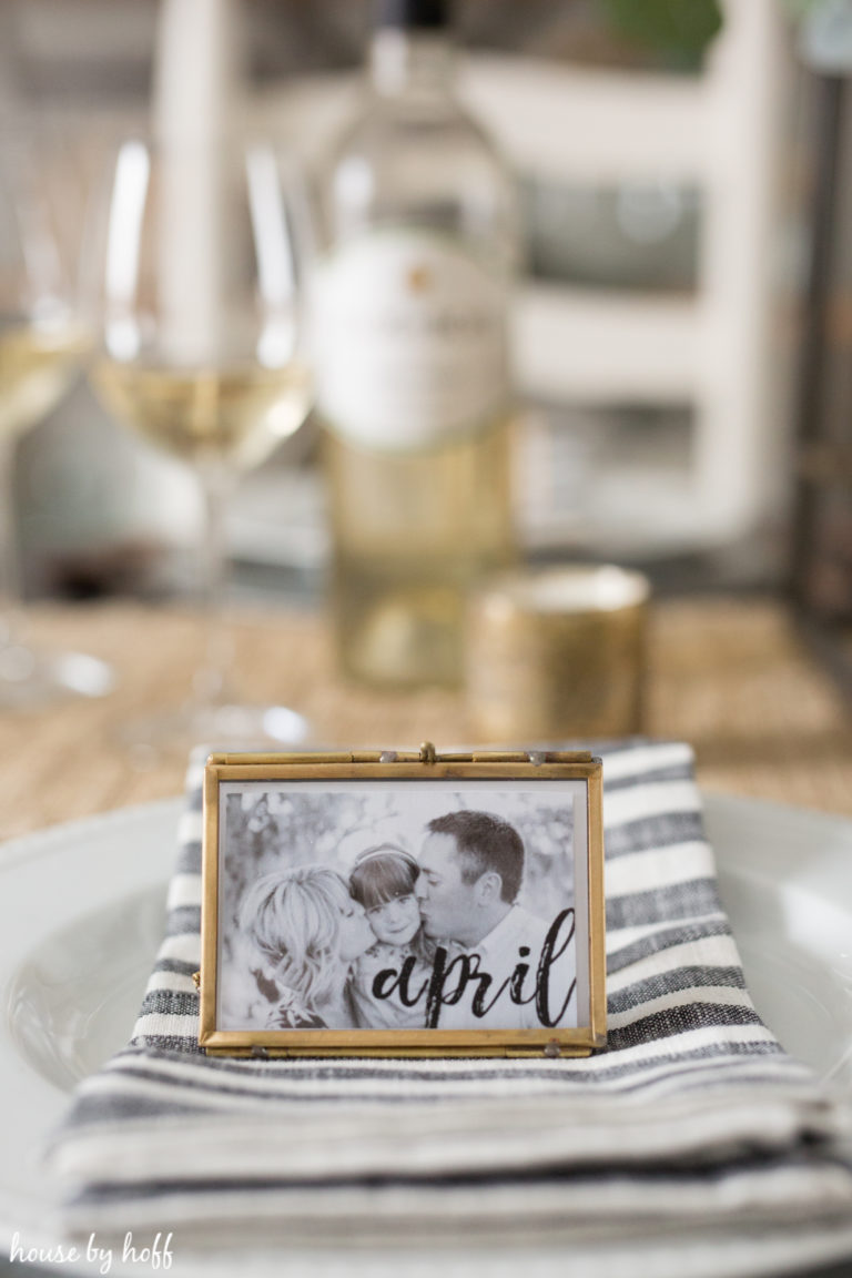 DIY Photo Place Cards House by Hoff