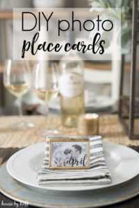 DIY Photo Place Cards