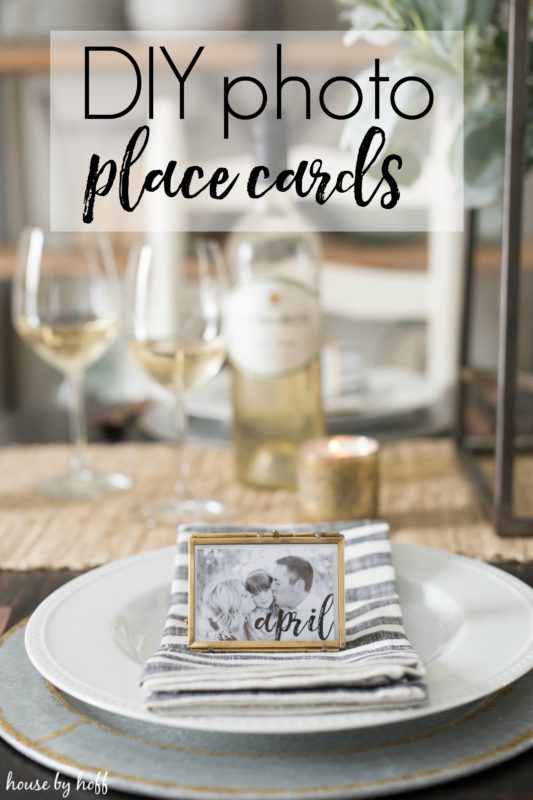 DIY Photo Place Cards graphic.