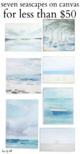 7 Seascapes on Canvas for Less Than $50