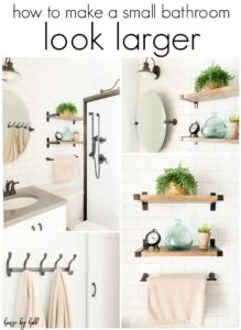 How to Make a Small Bathroom Look Larger:  My Parents’ Bathroom Makeover