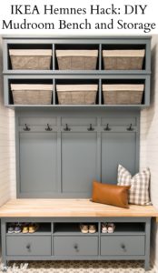 Ikea Hemnes Hack Diy Mudroom Bench And Storage Interior