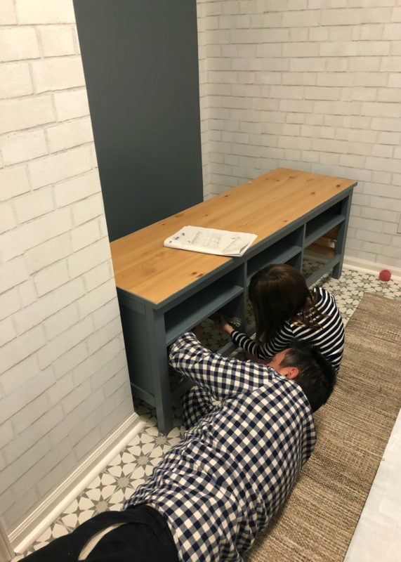 IKEA Hemnes Hack: DIY Mudroom Bench and Storage