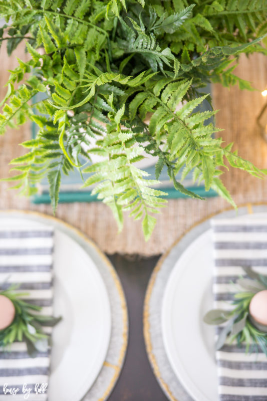 Bright Spring Dining Room and Tablescape