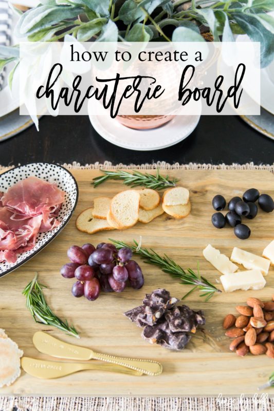 How to create a charcuterie board poster.