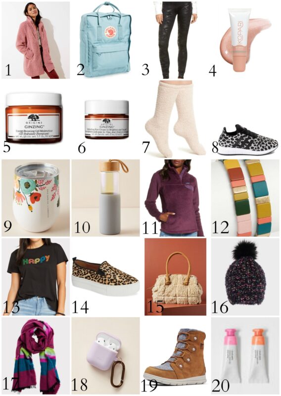 Gift Guide for the Girl on the go poster.