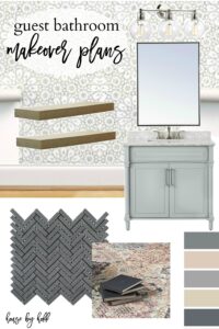 Guest Bathroom Design Plans: New Year New Room Challenge