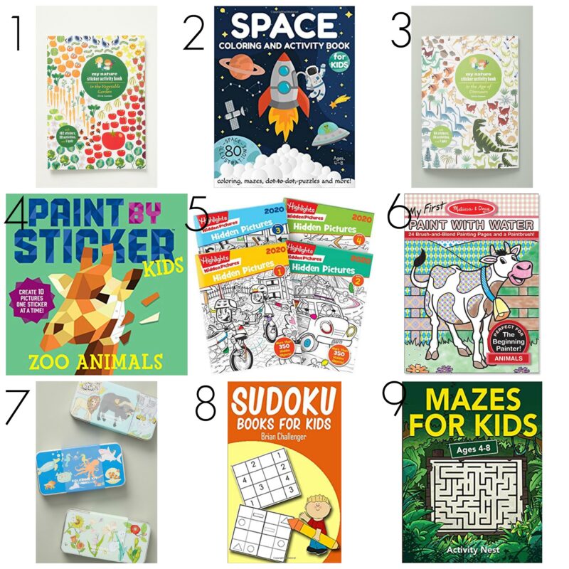 Activity books for children when they have to stay home