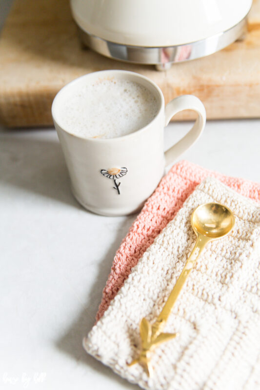 Cappuccino in Sweet Floral Mug