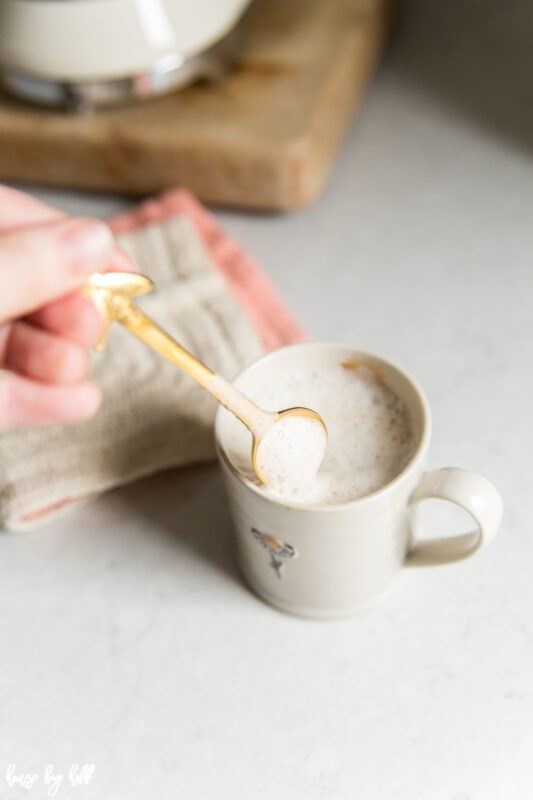 Cappuccino in Sweet Floral Mug