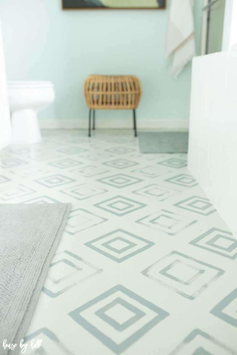 best way to clean bathroom linoleum floor