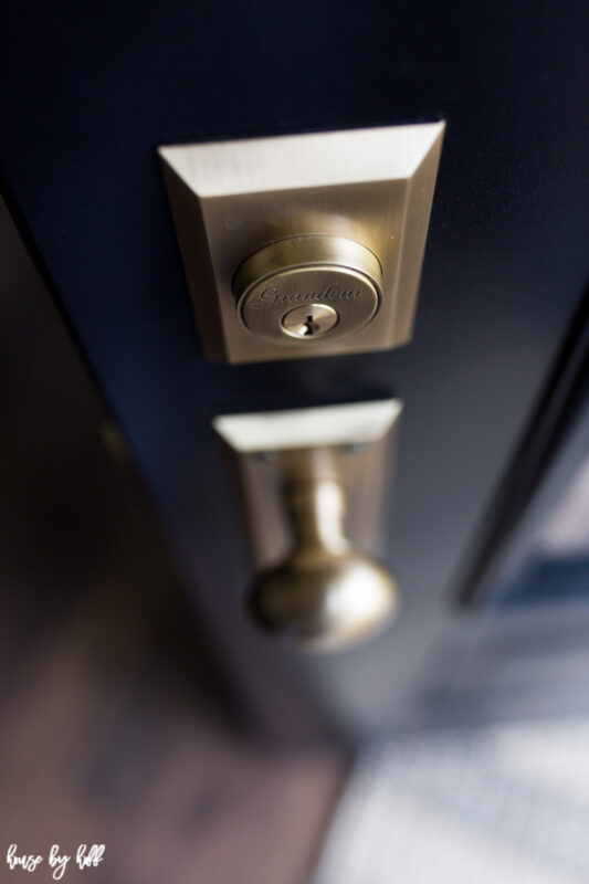 Vintage Brass Doorknob and Lock