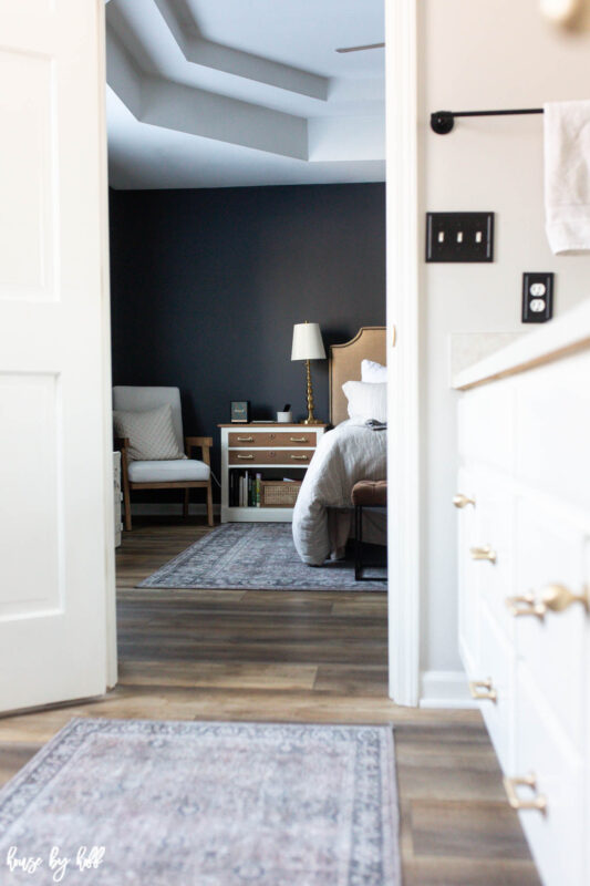 Luxury Vinyl in Master Bedroom and Bathroom